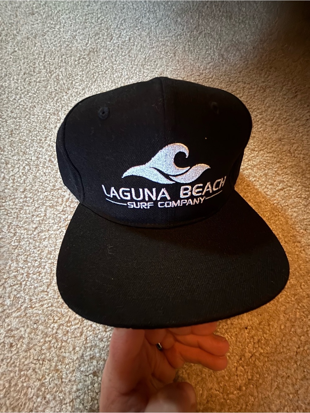 Laguna Beach Surf Company Black Snapback Hat